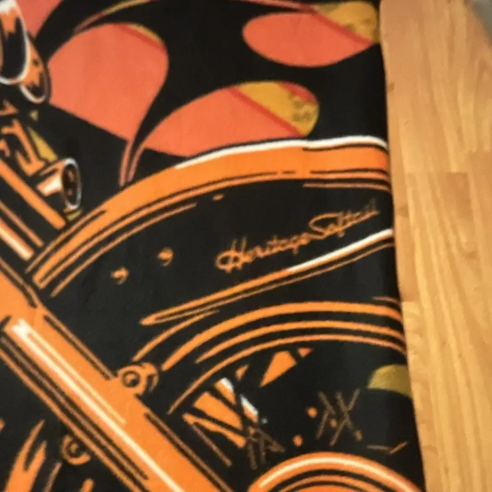 Harley-Davidson Motorcycles Graphic Print Multicolor Throw Blanket, 1pc 47 x 65